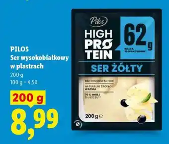 Lidl PILOS Ser wysokobiałkowy w plastrach oferta