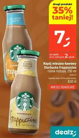Dealz Napój mleczno-kawowy Starbucks Frappuccino oferta