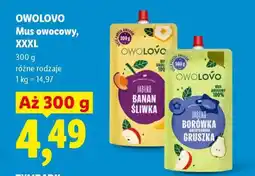 Lidl Owolovo Mus owocowy, XXXL oferta