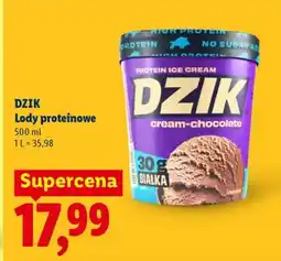 Lidl DZIK Lody proteinowe oferta