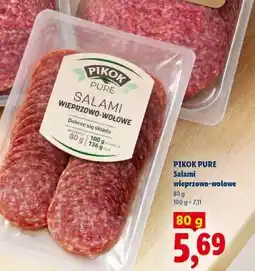 Lidl PIKOK PURE Salami wieprzowo-wołowe oferta