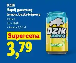 Lidl DZIK Napój gazowany lemon, bezkofeinowy oferta