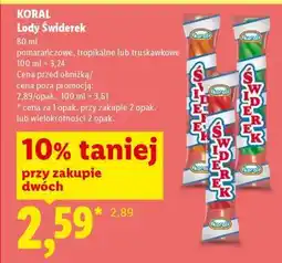 Lidl KORAL Lody Świderek oferta