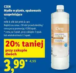 Lidl Cien Mydło w płynie, opakowanie uzupełniające oferta