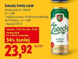 Lidl Žatecký Světlý Ležák oferta