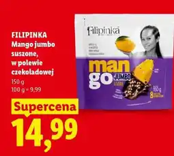Lidl FILIPINKA Mango jumbo suszone, w polewie czekoladowej oferta