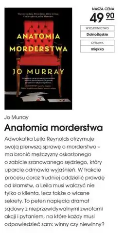 Świat Książki Anatomia morderstwa Jo Murray oferta