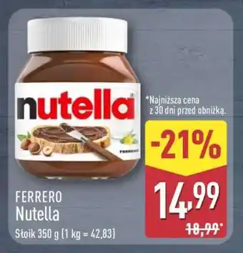 ALDI FERRERO Nutella oferta