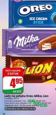 Dino Lody na patyku Oreo, Milka, Lion oferta