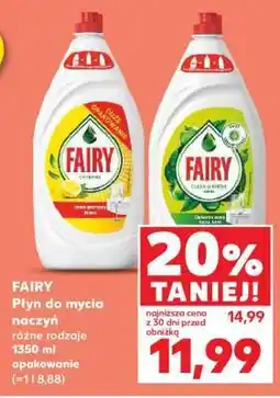 Kaufland Fairy płyn do mycia naczyń oferta