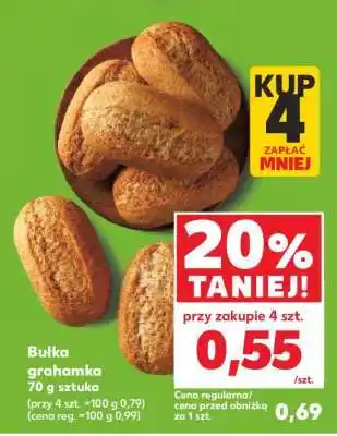 Kaufland Bułka grahamka 70 g sztuka oferta