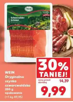 Kaufland WEIN Oryginalna szynka szwarcwaldzka 200 g opakowanie oferta