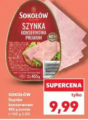 Kaufland SOKOŁÓW Szynka konserwowa 455 g puszka oferta