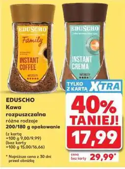 Kaufland EDUSCHO Kawa rozpuszczalna różne rodzaje 200/180 g opakowanie oferta