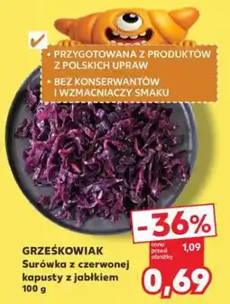 Kaufland Surówka z czerwonej kapusty z jabłkiem 100 g oferta