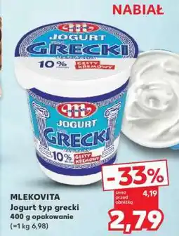 Kaufland MLEKOVITA Jogurt typ grecki oferta