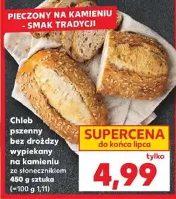 Kaufland Chleb pszenny bez drożdży wypiekany na kamieniu ze słonecznikiem 450 g sztuka oferta