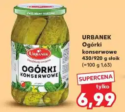 Kaufland URBANEK Ogórki konserwowe 430/920 g słoik oferta