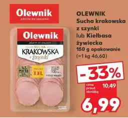 Kaufland OLEWNIK Sucha krakowska z szynki lub Kiełbasa żywiecka 150 g opakowanie oferta