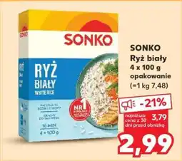 Kaufland SONKO Ryż biały 4 x 100 g opakowanie oferta