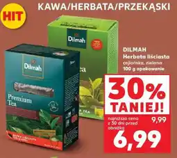 Kaufland DILMAH Herbata liściasta cejlońska, zielona 100 g opakowanie oferta