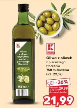Kaufland Oliwa z oliwek z pierwszego tłoczenia 750 ml butelka oferta