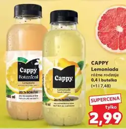 Kaufland CAPPY Lemoniada różne rodzaje 0,4 l butelka oferta