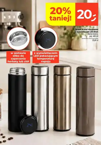 Dealz Termos ze stali nierdzewnej z wyświetlaczem led altom oferta