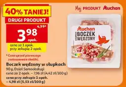 Auchan Boczek wędzony w słupkach oferta