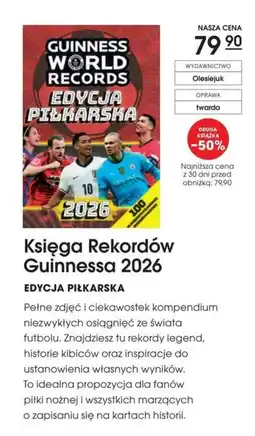 Świat Książki Księga Rekordów Guinessa 2026 EDYCJA PIŁKARSKA oferta
