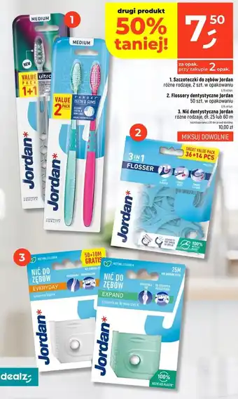 Dealz Szczoteczki do zębów Jordan oferta