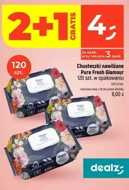 Dealz Chusteczki nawilżane Pure Fresh Glamour oferta