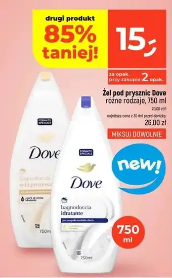 Dealz Żel pod prysznic Dove oferta