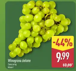 ALDI Winogrona zielone oferta