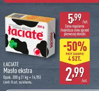 ALDI ŁACIATE Masło ekstra oferta