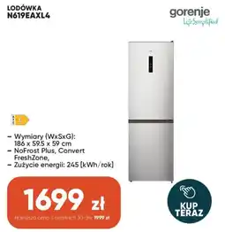 Max Elektro Lodówka Gorenje N619EAXL4 oferta