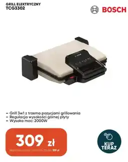 Max Elektro Grill Elektryczny Bosch TCG3302 oferta