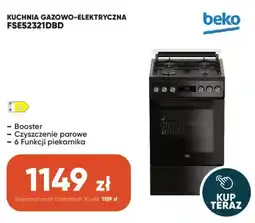 Max Elektro Kuchnia Gazowo-Elektryczna FSE52321DBD Beko oferta