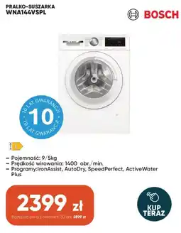 Max Elektro Pralko-Suszarka WNA144VSPL Bosch oferta