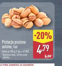 ALDI Pistacje oferta