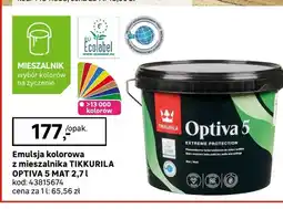 Leroy Merlin Emulsja kolorowa z mieszalnika Tikkurila Optiva 5 oferta