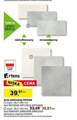 Leroy Merlin Gres szkliwiony Medan Artens oferta