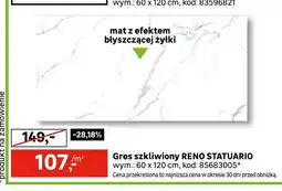 Leroy Merlin Gres szkliwny Reno Statuario oferta