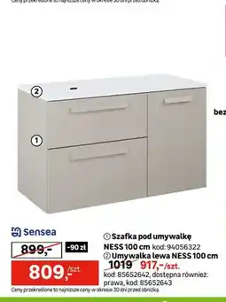 Leroy Merlin Szafka pod umywalkę Sensea NESS 100 cm oferta