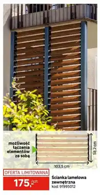 Leroy Merlin Ścianka lamelowa zewnętrzna oferta