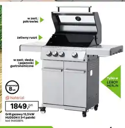 Leroy Merlin Grill gazowy Naterial Hudson II 3+1 palniki oferta