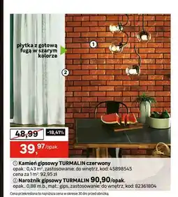 Leroy Merlin Kamień gipsowy TURMALIN czerwony oferta