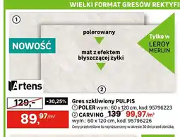 Leroy Merlin Gres szkliwny Artens Pulpis Poler oferta