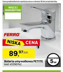 Leroy Merlin Bateria umywalkowa Ferro Petite oferta