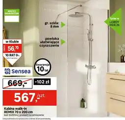 Leroy Merlin Kabina walk-in REMIX 70x200 cm Sensea oferta